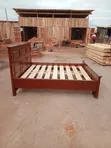 Kitanda cha Mbao cha Kisasa 5x6 - Rangi ya Mahogany - 2