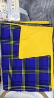 Blanketi ya Maasai Shuka Inayoweza Kugeuzwa na Kifuniko cha Fleece - 2