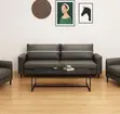 Executive 5-Seater Leather Sofa Set - Gray - 2