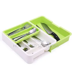 Expandable Plastic Cutlery Drawer Organizer