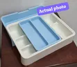 Expandable Plastic Cutlery Drawer Organizer - 2