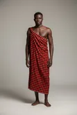 Shuka ya Maasai ya Rangi ya Jua 145x200cm - 2