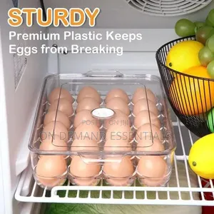 Acrylic Clear Egg Tray Storage Box for 24 Eggs