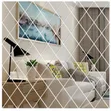 Diamond Acrylic Mirror Pieces for Decorative Wall Designs - 1
