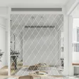 36-Piece Silver Diamond Acrylic Mirror Pack - 2