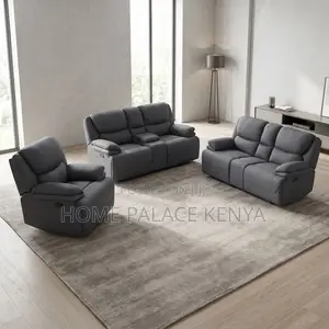 6-Seater Fabric Recliner Sofa Set