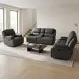 6-Seater Fabric Recliner Sofa Set - 4