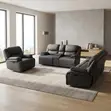 6-Seater Fabric Recliner Sofa Set - 5