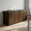 Kabati la Ofisi la Mbao lenye Milango Minne - 1
