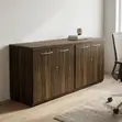 Kabati la Ofisi la Mbao lenye Milango Minne - 4