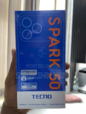 Tecno Spark 50 Mpya 128GB Nyeusi