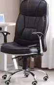 High Back Recliner Office Chair - Black - 1