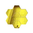 Gold and Silver Hexagonal Mirrors for Wall Decor - 2