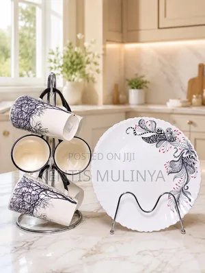 Butterfly & Tree Mugs Combo Dinner Set