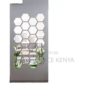 Hexagonal Decorative Mirrors - Gold & Silver