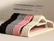10pcs Velvet Non-Slip Clothes Hangers na Tie Bar - 1