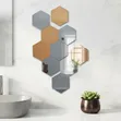 Decorative Hexagon Mirrors (Set of 12) - 1