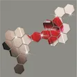 Decorative Hexagon Mirrors (Set of 12) - 2