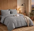 Grey Diamond Tufted Duvet Set - Queen/King - Microfiber ya Kifahari - 1