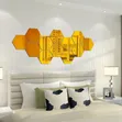 Hexagonal Decorative Mirrors (Gold/Silver) - 1