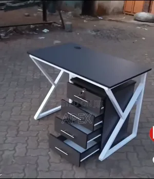 Kikao cha Kisasa cha Metal na Drawer - Kipya Kabisa