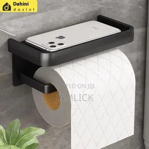 Kishikilia Tissue cha Metallic - Nyeupe/Nyeusi