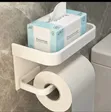 White Metallic Tissue Holder - 2