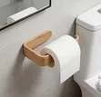 Brand New Bamboo Tissue Holder/Towel Rack - 4