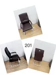 Executive Mid-Back Leatherette Office Guest Chair - 2