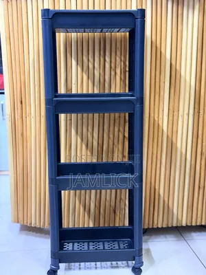 4-Tier Storage Rack with Wheels