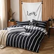 Black & White Stripes Duvet Set - 6x6/6x7 - 6PCS - New - 2