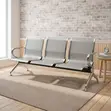 Grey Non-Padded Waiting Bench - 5