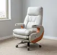 Professional Executive Leather Desk Chair - Brown - 1