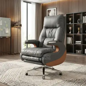Ergonomic Executive Reclining Office Chair - Gray