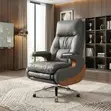 Ergonomic Executive Reclining Office Chair - Gray - 1