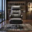 Ergonomic Executive Reclining Office Chair - Gray - 3