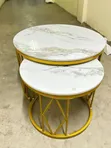 2 in 1 Marble Nesting Tables - 2