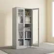 Executive Glass Door Cabinet | High Storage - 1