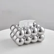 Kishikilia Kisanduku cha Leso cha Fedha cha Bubble / Jalada la Kisanduku cha Tishu - 1
