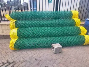 Chainlink ya PVC Iliyopakwa Rangi ya Kijani - Saizi Zote