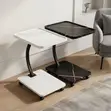 Elegant Sofa Side Table - Black Glossy Finish - 1