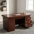Executive Mahogany-Finish Office Desk (1.4M) - 3