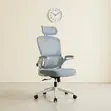 Ergonomic Mesh Office Chair - White & Grey - 5