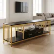 TV Stand; High Quality TV Stand With Storage for Media and Home Décor - 5