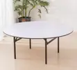 Custom Circular Multipurpose Table with Foldable Legs - 2