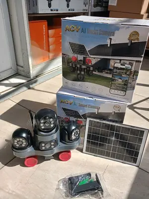 V380 Pro Quad Lens Solar CCTV Camera