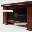 1600mm Mahogany Manager's Table with Extension - 2