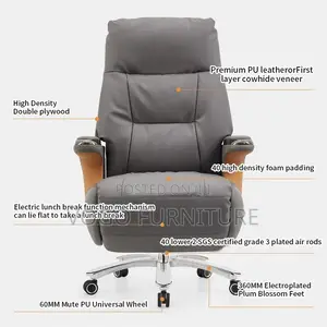 Executive High Back Office Chair - Gray