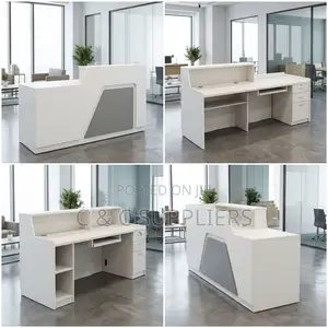 180cm Modern Reception Desk with Light