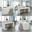 180cm Modern Reception Desk with Light - 1